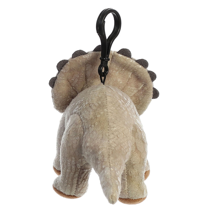 Dinosaurs 6" Aurora Plush Triceratops Clip On