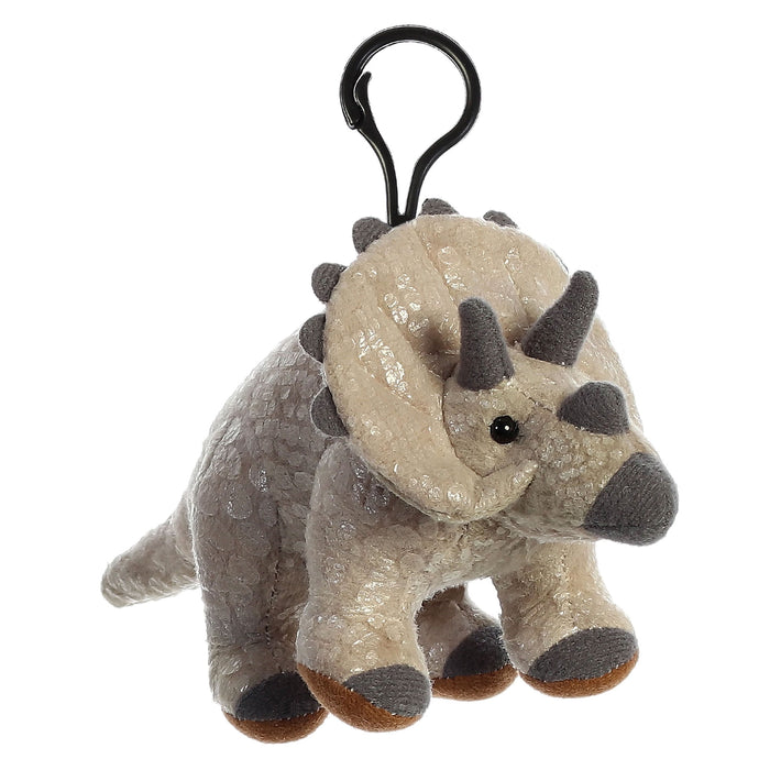 Dinosaurs 6" Aurora Plush Triceratops Clip On