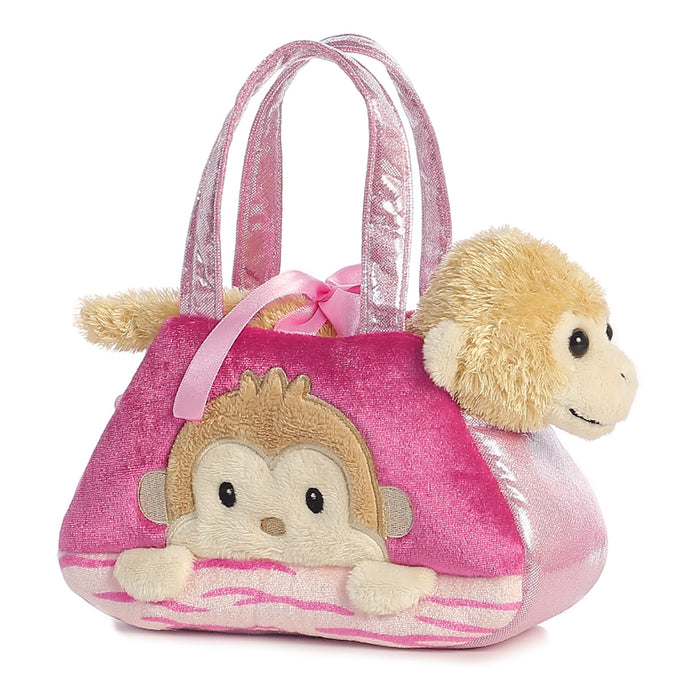 7" Peek-A-Boo - Monkey Pet Carrier Aurora Plush Stuffed Animal