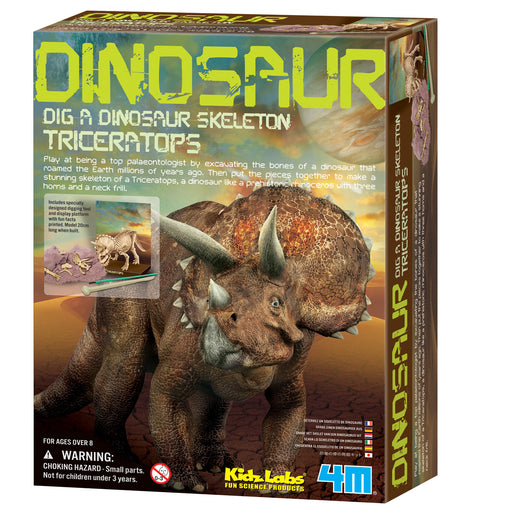 4M Kidzlabs Dig-A-Dinosaur Series I Triceratops #3545