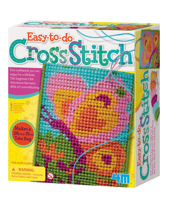 4M Cross Stitch Easy-To-Do Arts and Crafts Kit