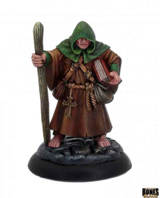 Reaper Miniatures Brother Hammond Monk #44007 Bones Black Plastic D&D RPG Mini