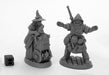 Reaper Miniatures Dreadmere Townsfolk: Fishmongers (2) 44035 Bones Black Plastic