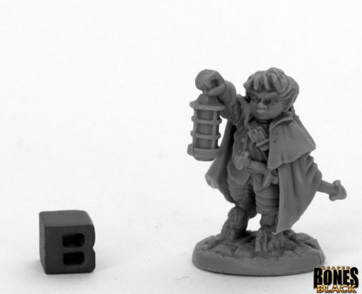 Reaper Miniatures Bergamot, Halfling Scout #44037 Bones Black Unpainted Plastic