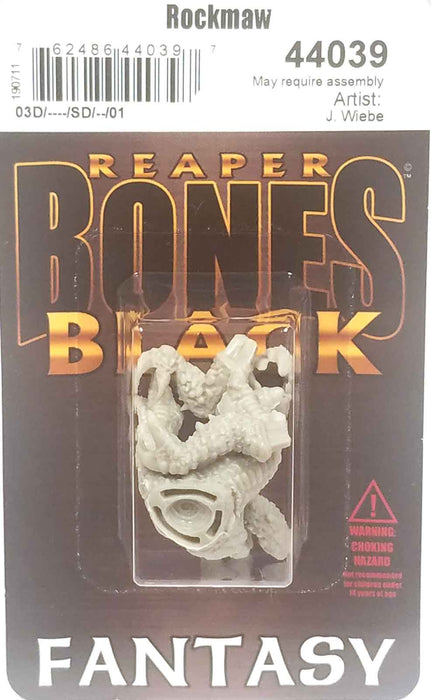 Reaper Miniatures Rockmaw #44039 Bones Black Unpainted Plastic Mini Figure
