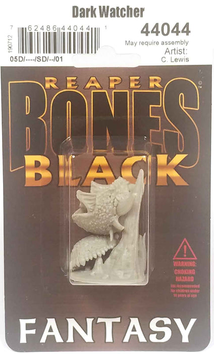 Reaper Miniatures Dark Watcher #44044 Bones Black Unpainted Plastic Mini Figure