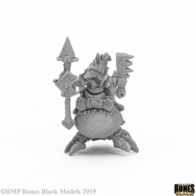 Reaper Miniatures Bloodstone Gnome Cavalry #44055 Bones Black Unpainted Plastic