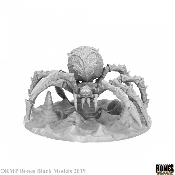 Reaper Miniatures Cave Spider #44057 Bones Black Unpainted Plastic RPG Figure