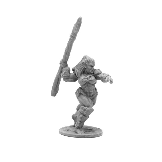 Reaper Miniatures Jade Fire Spearman #44094 Bones Black Unpainted Plastic Figure