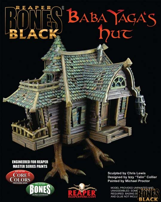 Reaper Miniatures Baba Yaga's Hut #44130 Bones Black Deluxe Boxed Set Model