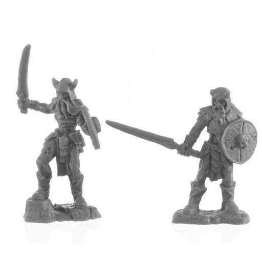 Rune Wight Warriors #44141 Bones Black Unpainted Plastic Figures