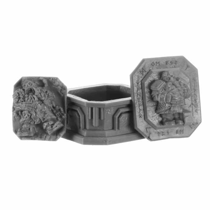 Crypt of the Dwarf King #44151 Bones Black Unpainted Plastic Boxed Set