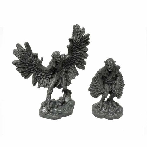 Reaper Miniatures Harpies (2) #44162 Bones Black Unpainted Plastic Figures