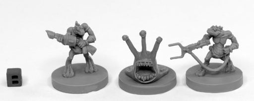 Reaper Miniatures Sliggs and Squarg (3) 49003 Bones Black Plastic Unpainted Mini