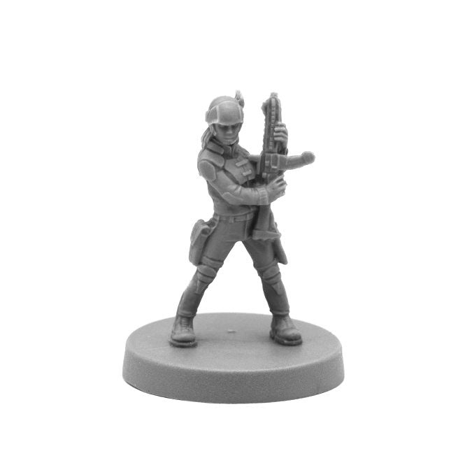 Reaper Miniatures Tess, Adventuring Heroine #49020 Bones Black Unpainted Plastic