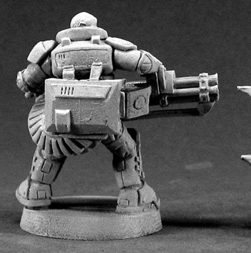 Reaper Miniatures Reggie Van Zandt, IMEF Heavy Gunner #50022 Chronoscope Figure