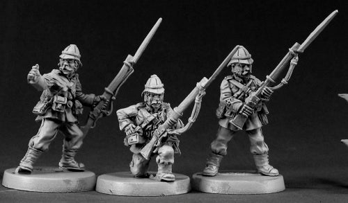 Reaper Miniatures British Colonial Riflemen #50029 Chronoscope RPG Mini Figure