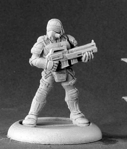 Reaper Miniatures Nova Corp Soldier #50103 Chronoscope Unpainted RPG D&D Figure