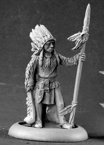 Reaper Miniatures Native American Chieftain #50113 Chronoscope RPG Mini Figure