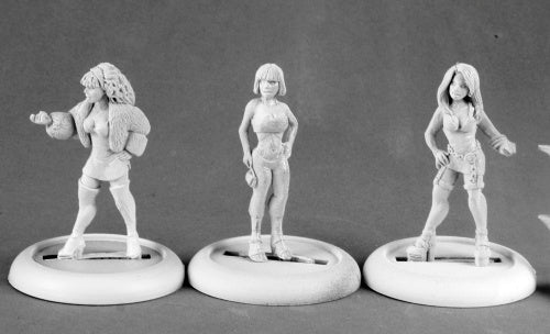 Reaper Miniatures Townsfolk: Ladies Of The Night (3) #50157 Chronoscope Figure