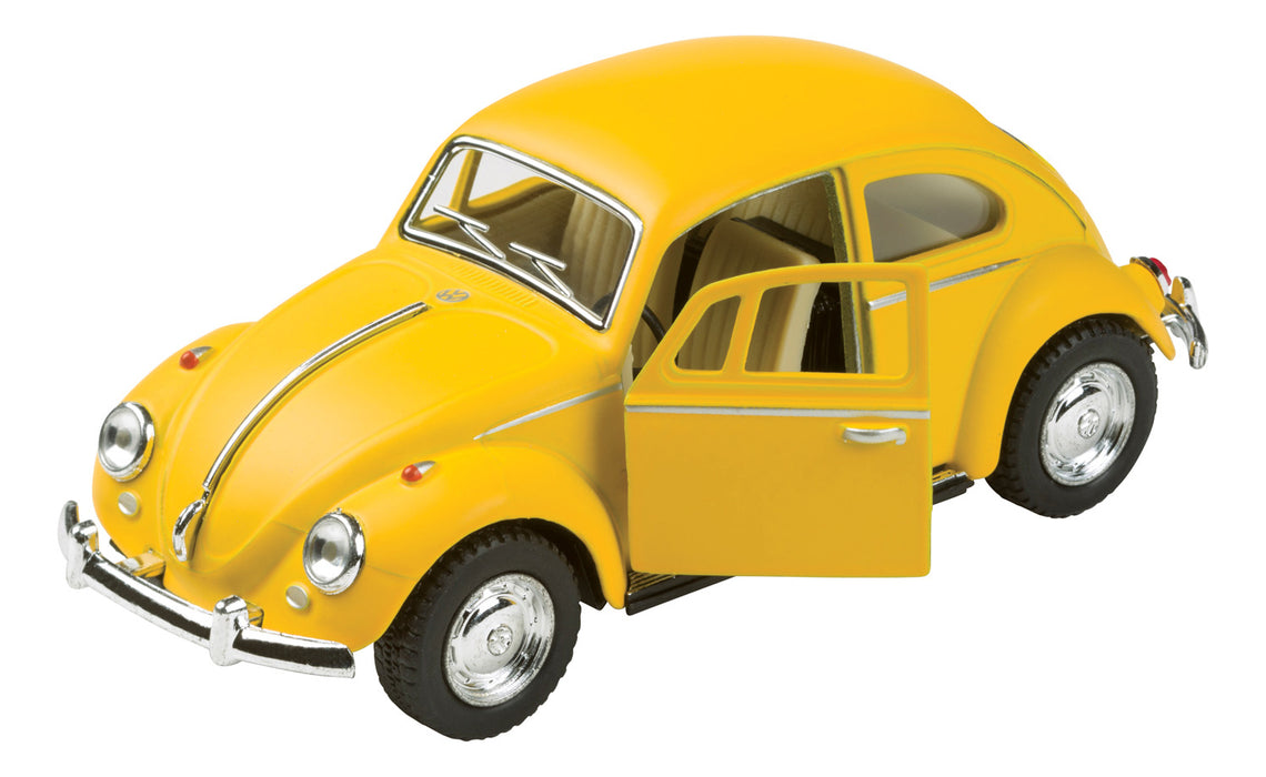 Pull Back Matte Yellow Volkswagen Toysmith #5016