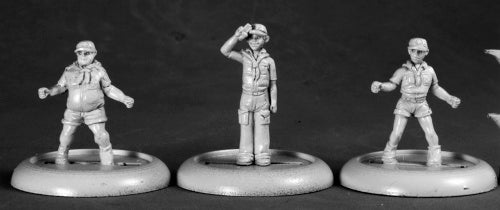 Reaper Miniatures Boy Campers (3) #50192 Chronoscope Metal D&D RPG Mini Figure