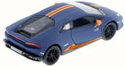 Die-Cast Metal Lamborghini Huracan - Blue with Orange Stripes