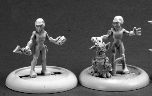 Reaper Miniatures Gray Aliens III (2) #50252 Chronoscope D&D RPG Mini Figure