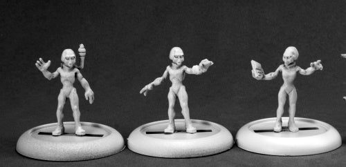 Reaper Miniatures Gray Aliens II (3) #50255 Chronoscope D&D RPG Mini Figure