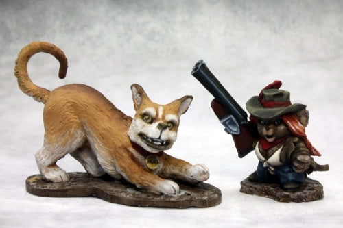 Unpainted Angela & Scooter, Mousling Cowgirl, Hound Chronoscope
