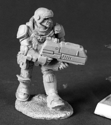 Reaper Miniatures Aztec IMEF Trooper 50322 Chronoscope Unpainted RPG Mini Figure