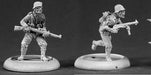 Reaper Miniatures Zombie Nazi Soldiers (2) 50340 Chronoscope Unpainted Metal