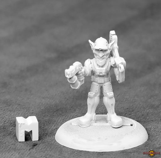 Reaper Miniatures Space Goblin Mechanic #50344 Chronoscope Unpainted Metal Mini