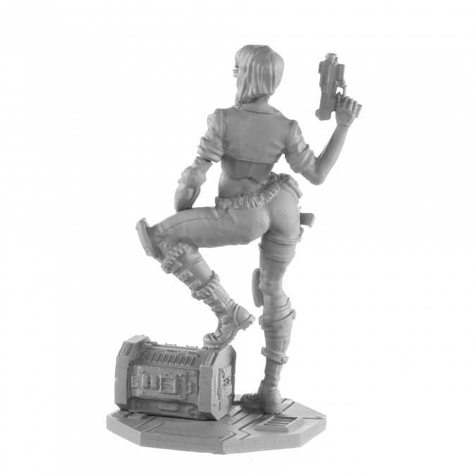 Scarlet, Cyberist Dustrunner #50356 Large Unpainted Metal Figure (75mm Scale)