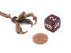 Chessex Jewelry Dice Pendant Necklace with Old Copper Finish - Holds a D6 Die