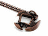Dice Pendant Necklace 'Axe Blade' with Old Copper Finish - Holds a 12mm D6