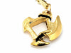 Dice Pendant Necklace 'Axe Blade' with Gold-Color Finish - Holds a 12mm D6