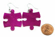 Puzzle Piece Earrings, Borealis Style - Choose your color