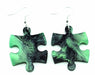 Puzzle Piece Earrings, Gemini Style - Choose your color