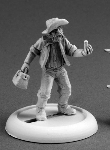 Reaper Miniatures Coot Jenkins, The Prospector #59016 Savage Worlds Unpainted