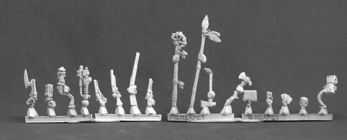 Reaper Miniatures Deadlands Weapons & Access (17) #59026 Metal Conversion Pieces