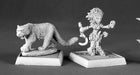 Lini, Iconic Gnome Druid & Droogami, Snow Leopard 60020 Unpainted