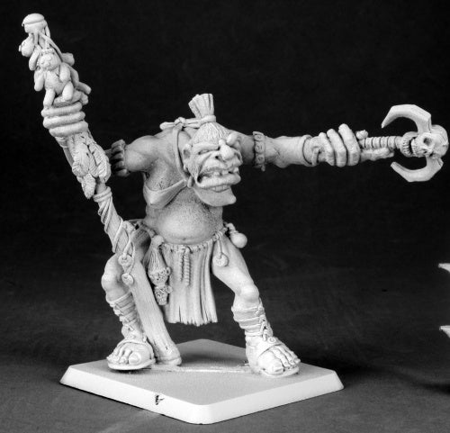 Dorella Kreeg, Ogre Shaman 60027 Pathfinder Miniature Unpainted