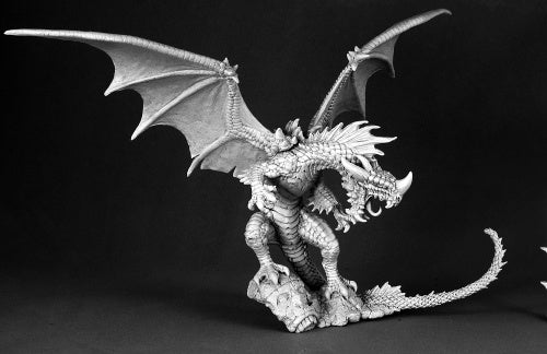 Reaper Miniatures Pathfinder Red Dragon #60028 Metal Unpainted Miniature Mini