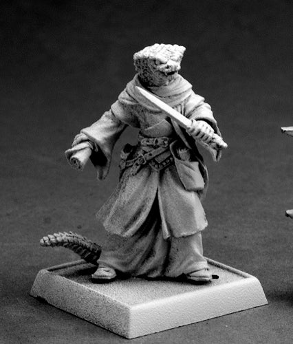 Khavith, Serpentfolk Evoker #60078 Pathfinder Miniatures Unpainted