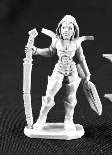 Reaper Miniatures Female Glaive with Katana #62118 Numenera Unpainted Metal