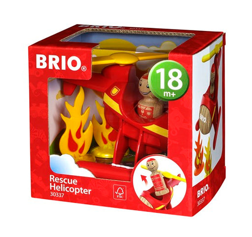 BRIO 4 Piece Rescue Helicopter Toddler Play Toy