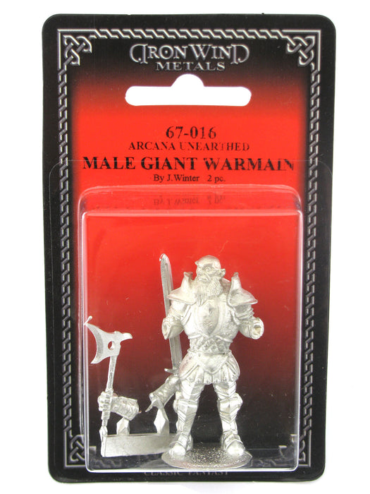 Large Male Giant Warmain 67-016 Arcana Unearthed Evolved Metal Ral Partha Figure