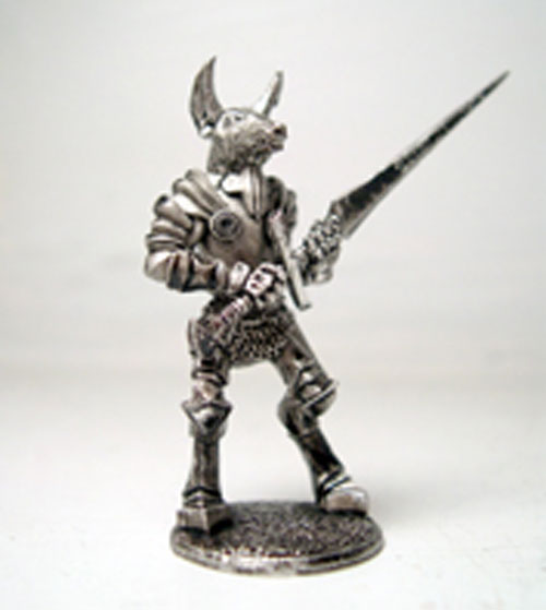 Male Sibeccai Champion #67-020 Arcana Unearthed Evolved Metal Ral Partha Figure