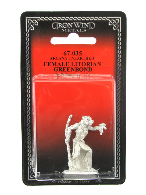 Female Litorian Greenbond #67-035 Arcana Unearthed Evolved RPG Ral Partha Figure